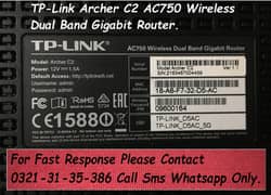 tplink archer c2 ac750mbps dualband wifi router