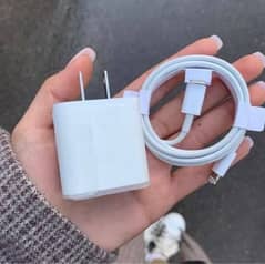 iPhone 20W 2 pin Oranginal Adopter with Cable