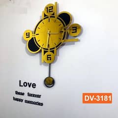 pendulum design analogue wall clock