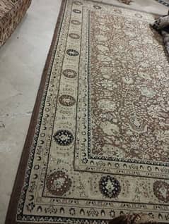 hand made irani carpet for sale brown colour 10/13 dimensions