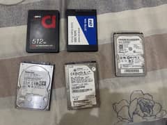 Computer SSDs and Hard Drives