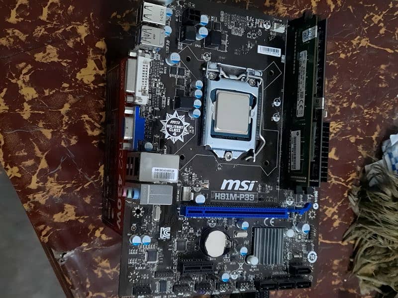 xeon e3 1245 v3 3.4 ghz equal to i7 4790. msi h81m board,8gb ram 3