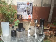 HAND BLENDER CHOPPER HAND MIXER AND GLASS 4 in 1 Germany