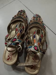 Mehndi wear light heels sandal