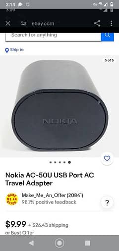 Nokia charger original 100% with waranti