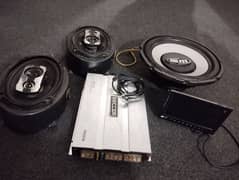 Speakers, Woofers, Amplifiers, LCD