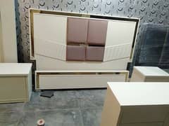 bed set with dressing table