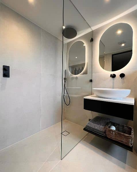 12mm/8mm Tempered Glass Shower Cabins l Glass Partition l Glass Design 4