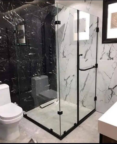 12mm/8mm Tempered Glass Shower Cabins l Glass Partition l Glass Design 10