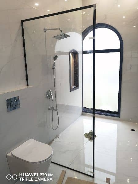 12mm/8mm Tempered Glass Shower Cabins l Partitions l Glass Windows 18