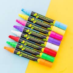 8Colors 6mm Marker, Non-Toxic Liquid Ink Neon, Noticeable Highlightr