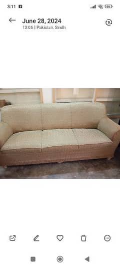 7 seater sofa set used like new