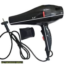 professional hair dryer . keratin protect hair dryer unisex. black