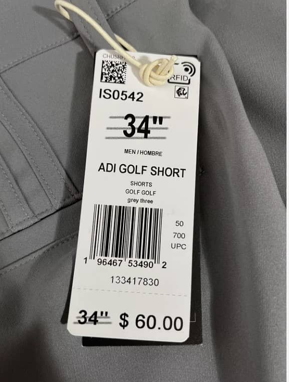 ADIDAS GOLF SHORTS BRAND NEW 6