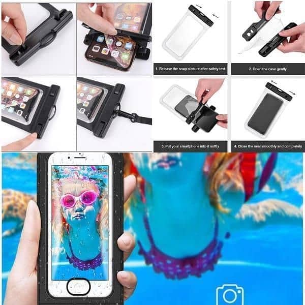 2 PCs waterproof mobile cover 4