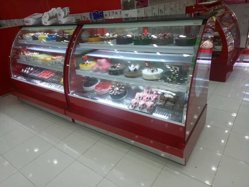 Cake Display Freezer Chiller / Meat Chiller /Salad Bar Bakery counter 3