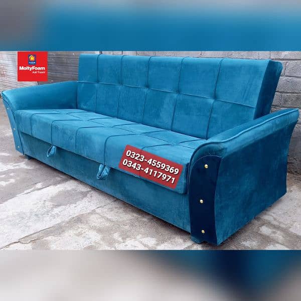 Molty double bed sofa cum bed/dining table/stool/Lshape sofa/chair 0