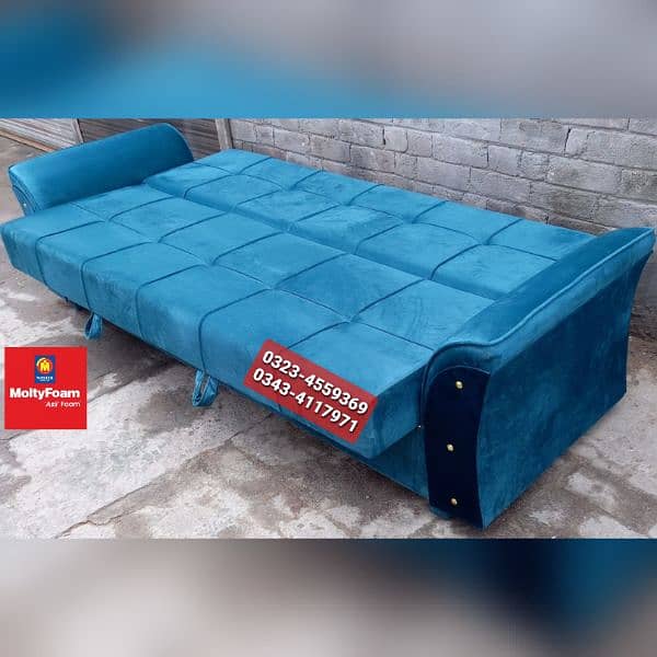 Molty double bed sofa cum bed/dining table/stool/Lshape sofa/chair 1