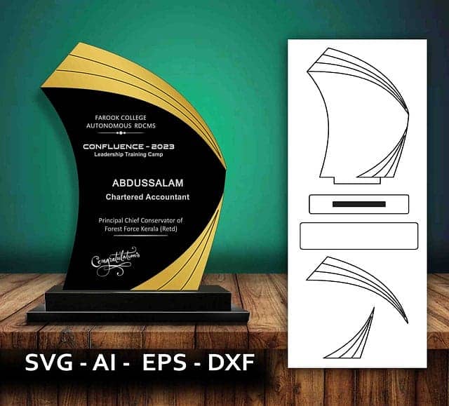 Award shield . Glass shield . Trophy . metal & wood award trophie 4