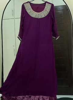 Formal purple dress