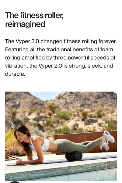 Hyperice Vyper 2.0 Vibrating fitness roller 3