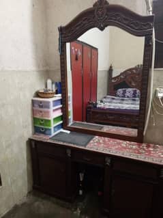 DRESSING TABLE & SHOW CASE or Cabinet FULL WOODEN FURNITURE