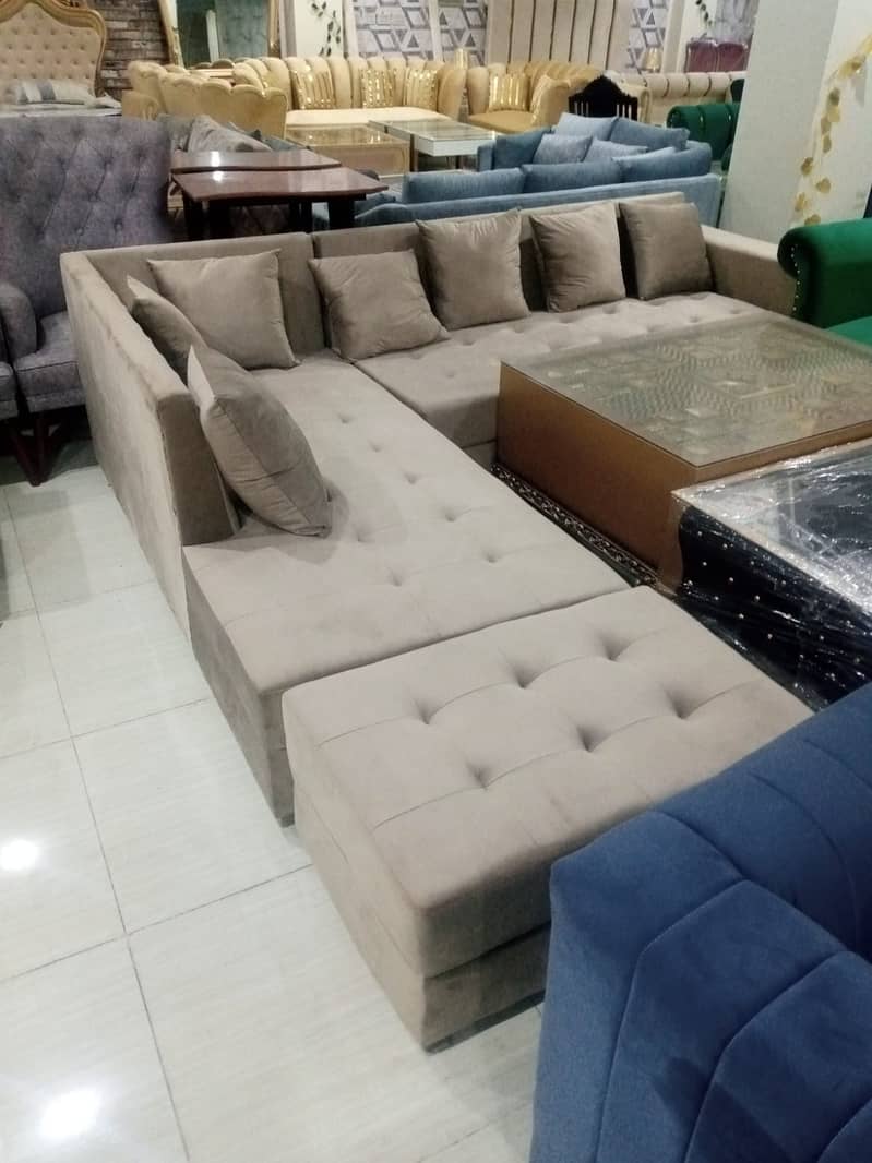 Lshape sofa/7seater/Sofa set/corner sofa set/seven seater/sofa cum be 1