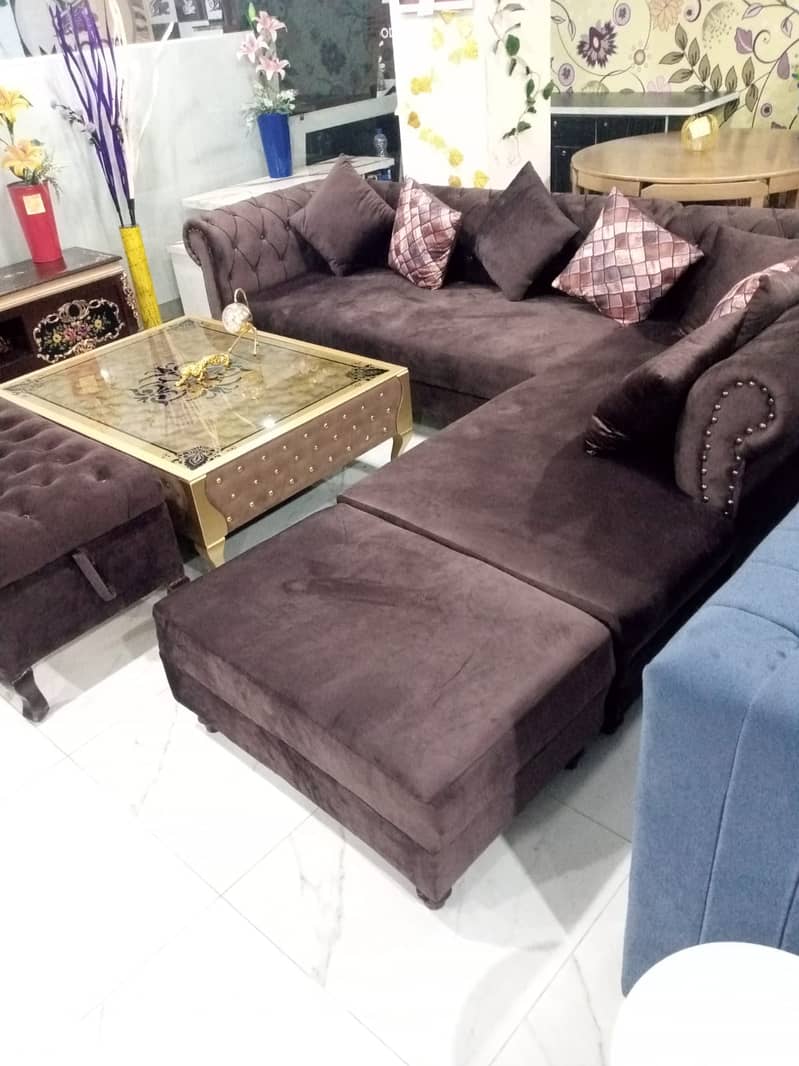 Lshape sofa/7seater/Sofa set/corner sofa set/seven seater/sofa cum be 5