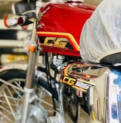 Honda cg 125 selfstart 2022 zero meter condition first owner karachi