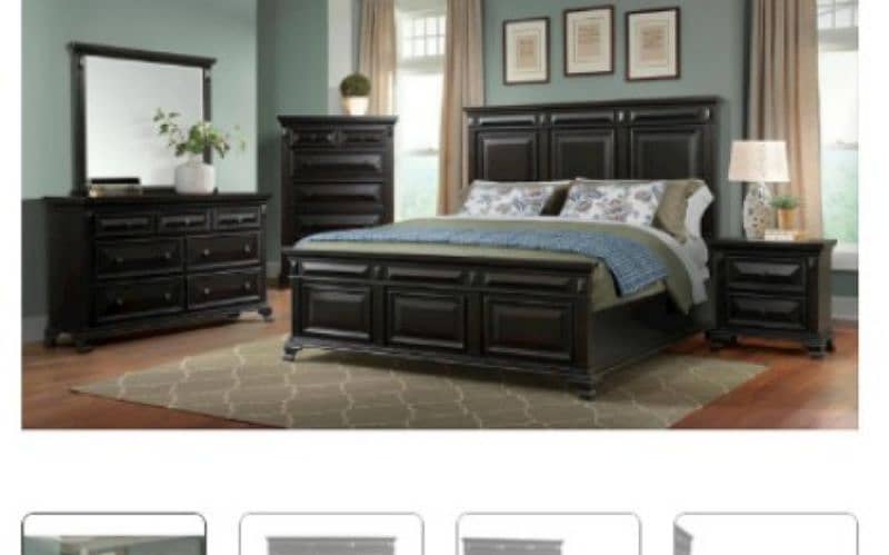 double bed set, king size bed set, Sheesham wood bed set, complete set 13