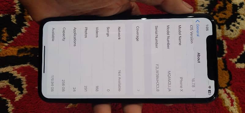 iphone x 10 by 10 condition 256gb Non pta All okay 1