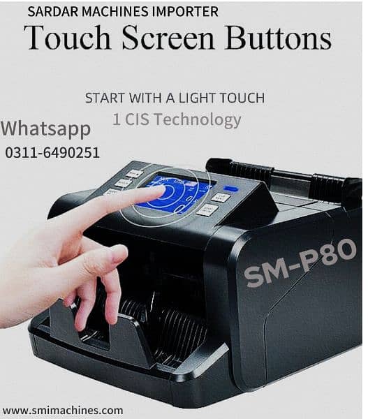 SM-P80 mix value counter, cash Mix note counting with detection 100% 0