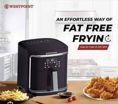 100% Brand New Digital West Point Air Fryer. Whtsapp:0333-6492884