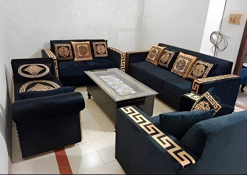 sofa set | Wooden sofa | Velvet sofa | Luxury sofa  | 6 sofa  |modren 3