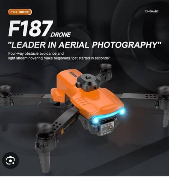 F187 Drone New 4K Dual Camera Optical Flow 0