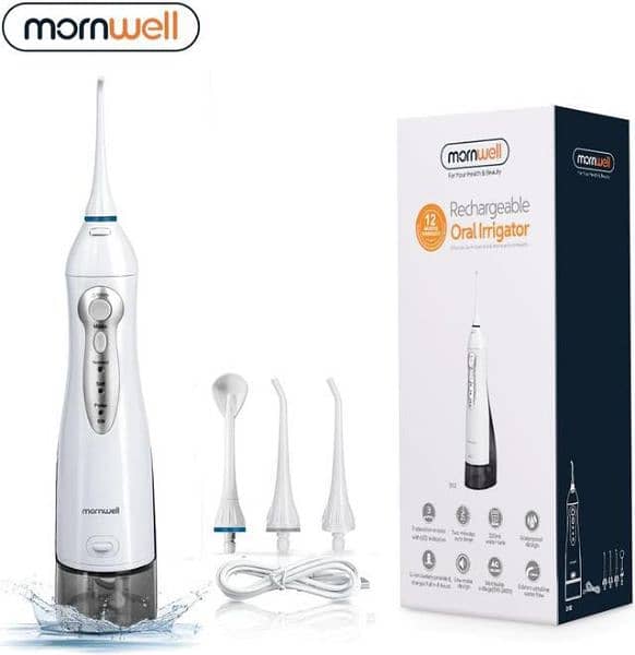 Mornwell USB Oral Irrigator Rechargeable water dental flosser 1