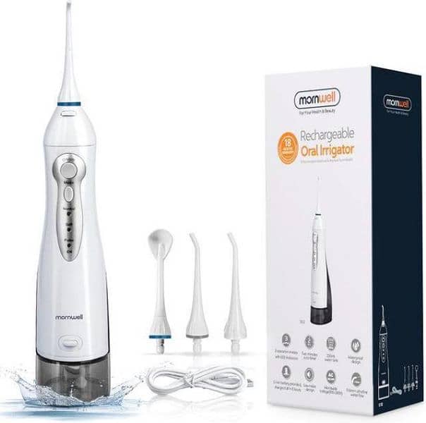 Mornwell USB Oral Irrigator Rechargeable water dental flosser 2