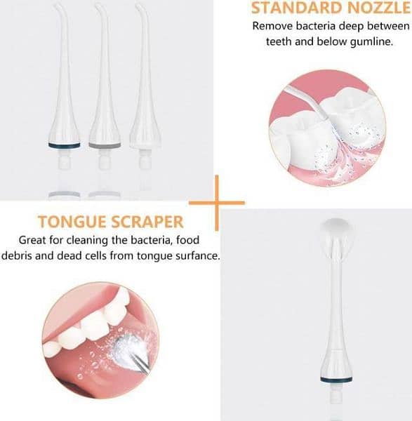 Mornwell USB Oral Irrigator Rechargeable water dental flosser 5