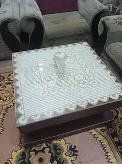 center table with mirror urgent sale negotiable 0