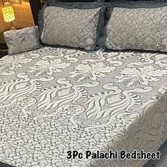 3psc palachi embossed double bed sheets