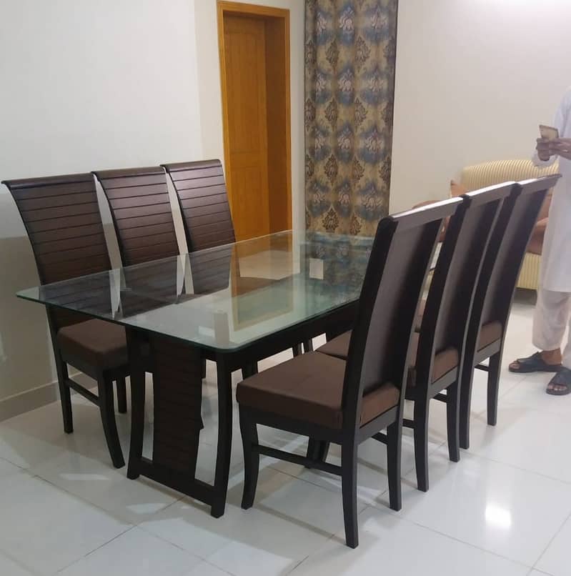 Dining Tables For sale 6 Seater\ 6 chairs dining table\wooden dining 2