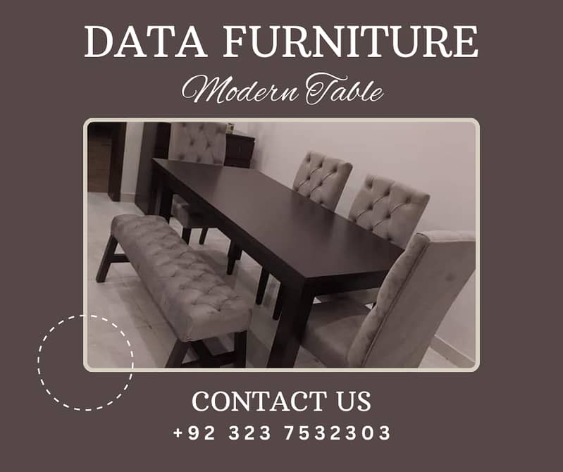 Dining Tables For sale 6 Seater\ 6 chairs dining table\wooden dining 3