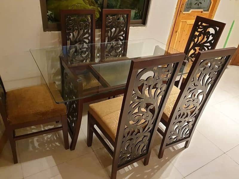 Dining Tables For sale 6 Seater\ 6 chairs dining table\wooden dining 5