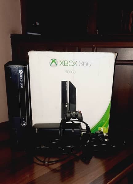 Xbox 360 slim 500gb with games 3