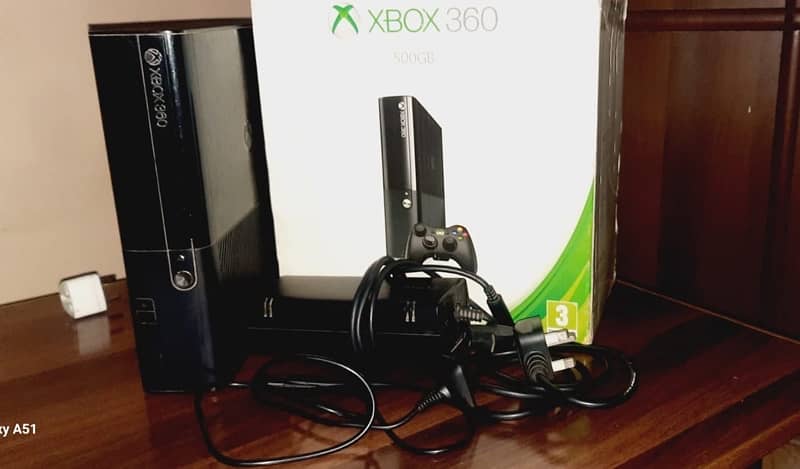 Xbox 360 slim 500gb with games 4