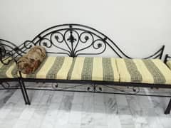 5 seater iron sofa set