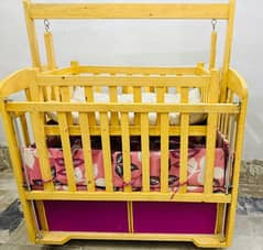 Baby Cot bed with swing and Baby car seat