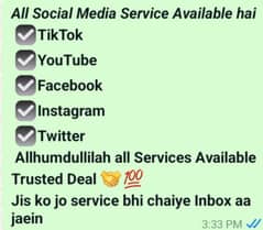 All Social Media Services Available