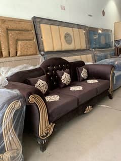 Dark Brown Beautiful Sofa Set