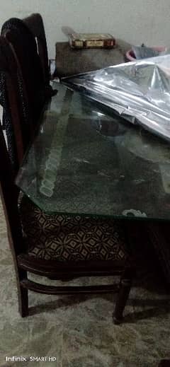 Dining table 3 chair Kay sat New condition m hi